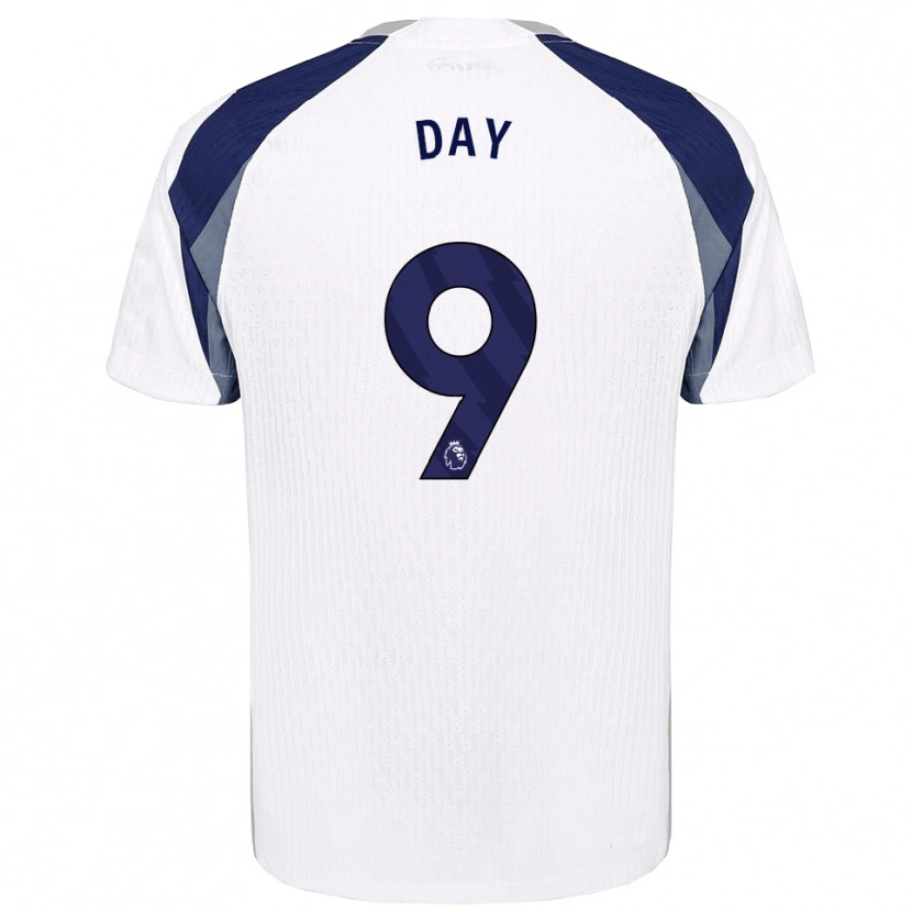 Danxen Uomo Maglia Frankie Day #9 Bianco Navy Kit Gara Home 2025/26 Maglietta