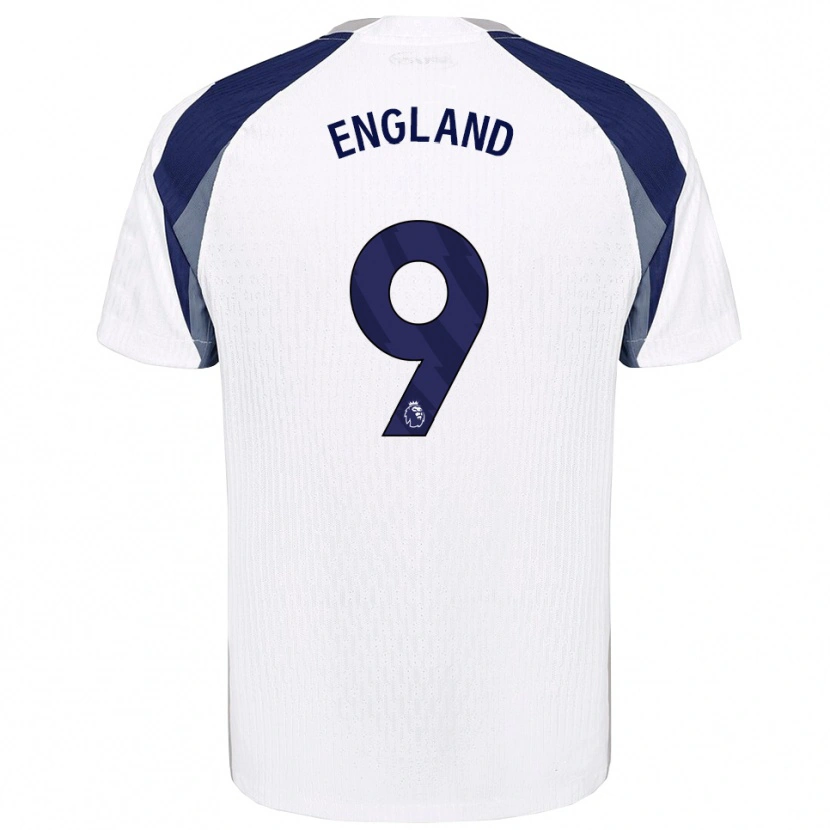 Danxen Uomo Maglia Bethany England #9 Bianco Navy Kit Gara Home 2025/26 Maglietta