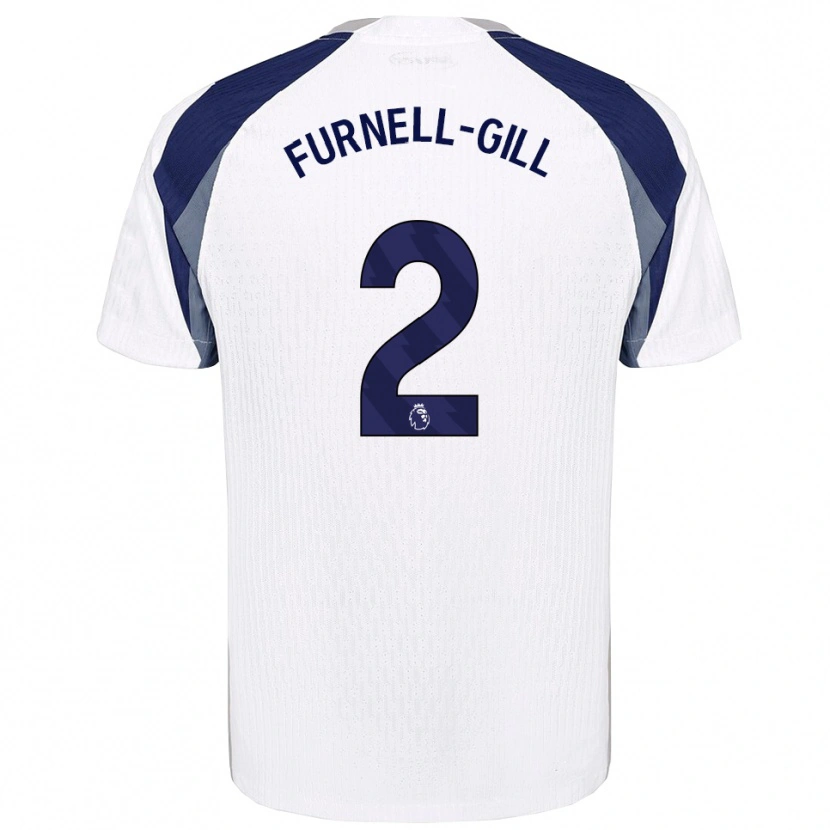 Danxen Uomo Maglia Luca Furnell-Gill #2 Bianco Navy Kit Gara Home 2025/26 Maglietta