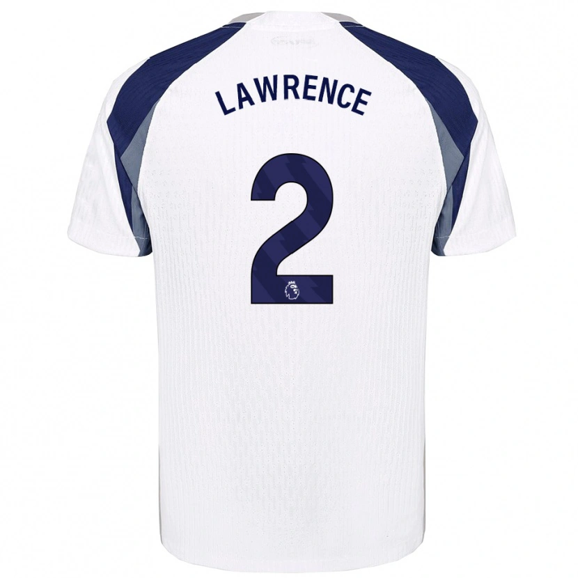 Danxen Uomo Maglia Donte Lawrence #2 Bianco Navy Kit Gara Home 2025/26 Maglietta