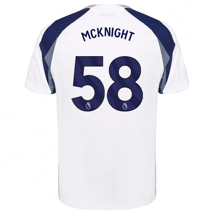 Danxen Uomo Maglia Maxwell Mcknight #58 Bianco Navy Kit Gara Home 2025/26 Maglietta