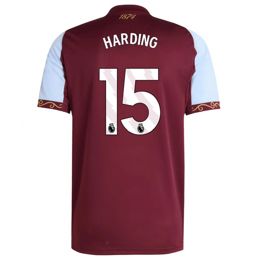 Danxen Uomo Maglia Natasha Harding #15 Borgogna Azzurro Kit Gara Home 2025/26 Maglietta