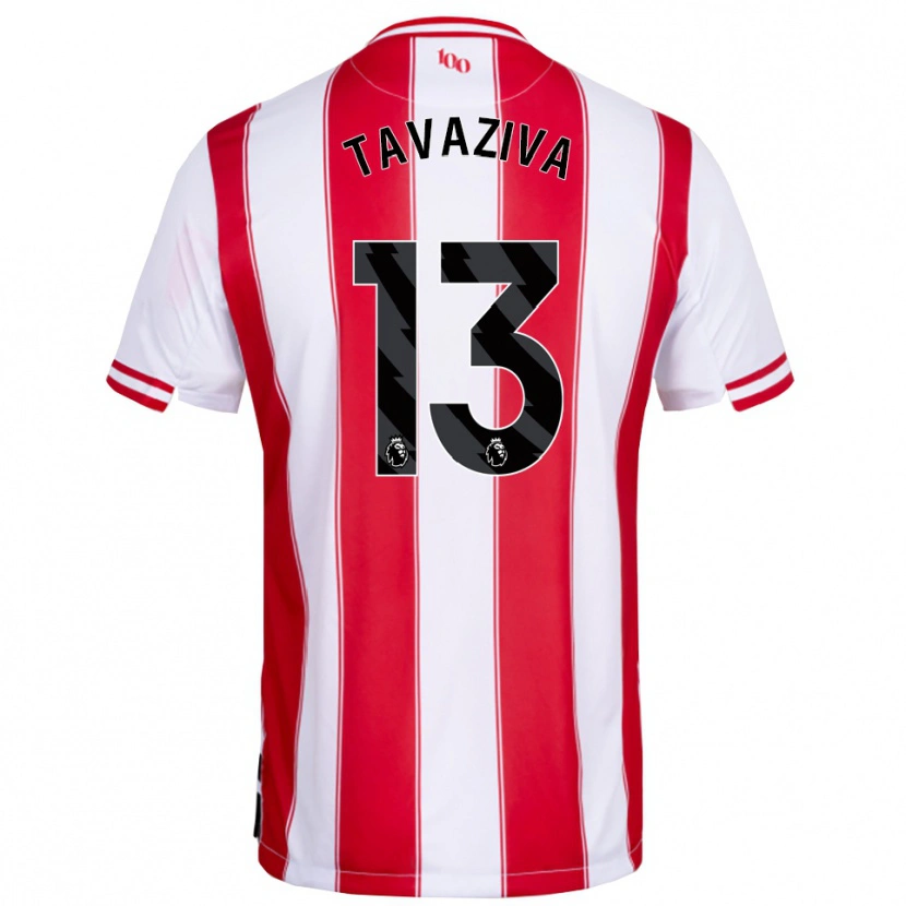 Danxen Uomo Maglia Marley Tavaziva #13 Rosso Bianco Kit Gara Home 2025/26 Maglietta