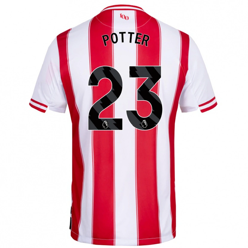 Danxen Uomo Maglia Lucy Potter #23 Rosso Bianco Kit Gara Home 2025/26 Maglietta