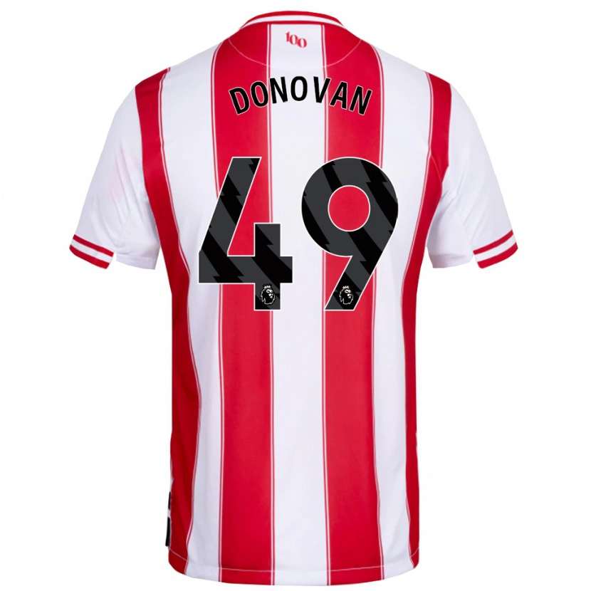 Danxen Uomo Maglia Romelle Donovan #49 Rosso Bianco Kit Gara Home 2025/26 Maglietta