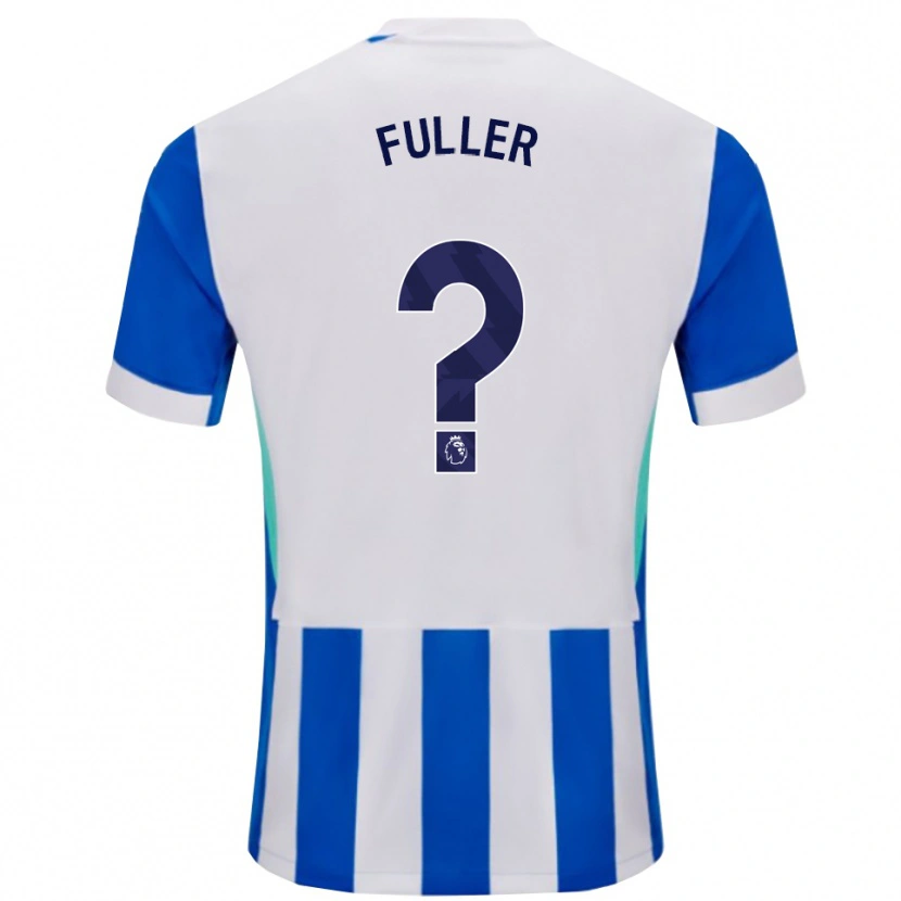 Danxen Uomo Maglia Jaydon Fuller #0 Blu Bianco Kit Gara Home 2025/26 Maglietta