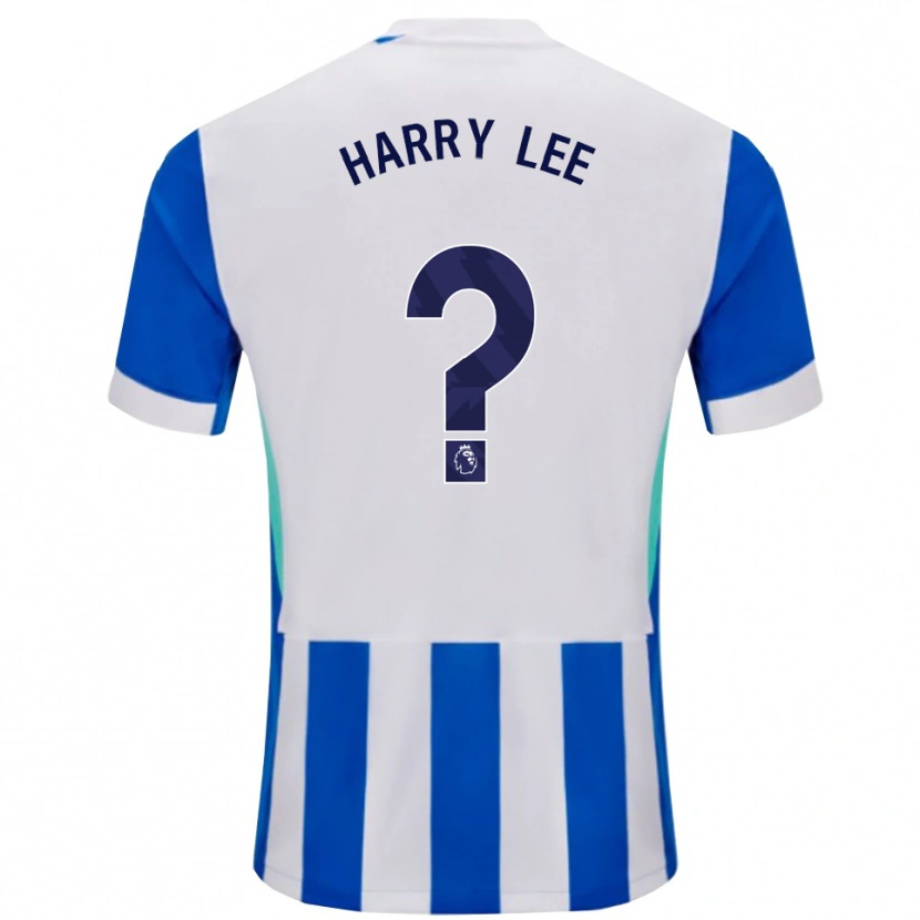 Danxen Uomo Maglia Harry Lee #0 Blu Bianco Kit Gara Home 2025/26 Maglietta