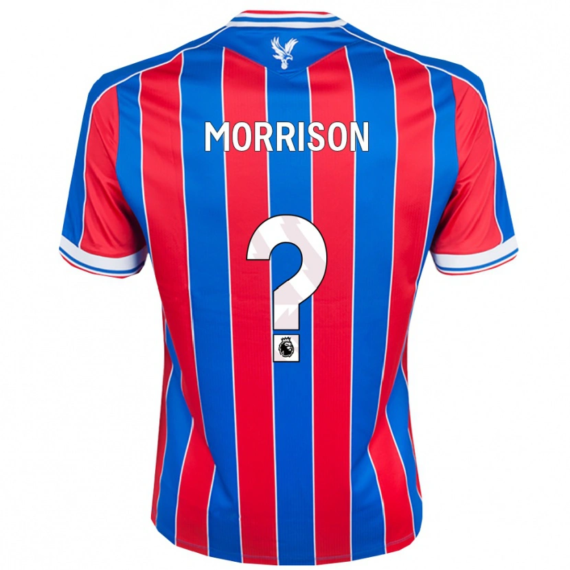 Danxen Uomo Maglia Jack Wells-Morrison #0 Blu Rosso Bianco Kit Gara Home 2025/26 Maglietta