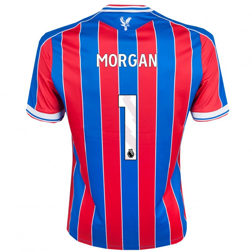 Danxen Uomo Maglia Chloe Morgan #1 Blu Rosso Bianco Kit Gara Home 2025/26 Maglietta