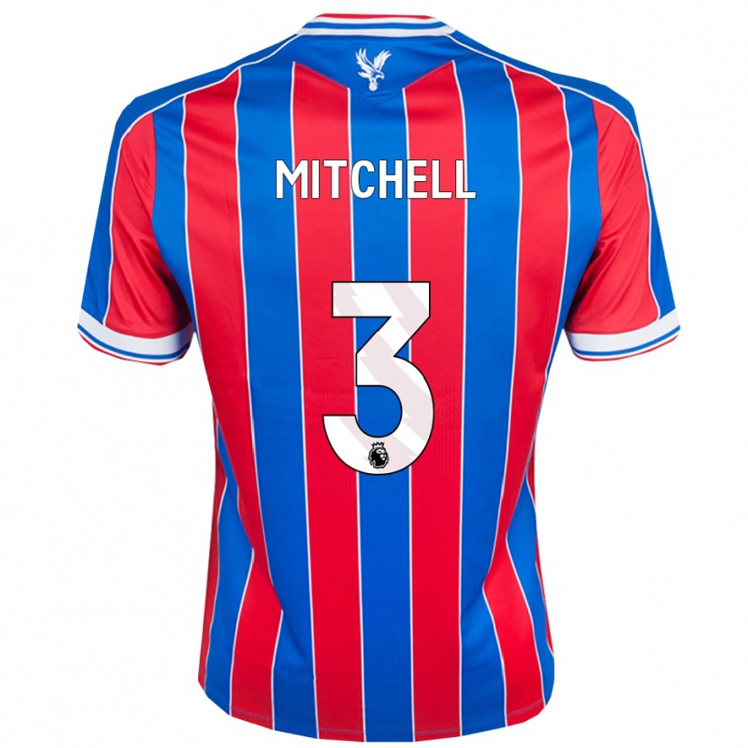 Danxen Uomo Maglia Tyrick Mitchell #3 Blu Rosso Bianco Kit Gara Home 2025/26 Maglietta