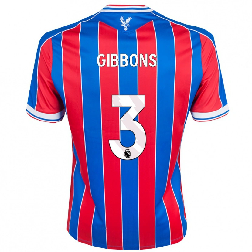 Danxen Uomo Maglia Felicity Gibbons #3 Blu Rosso Bianco Kit Gara Home 2025/26 Maglietta