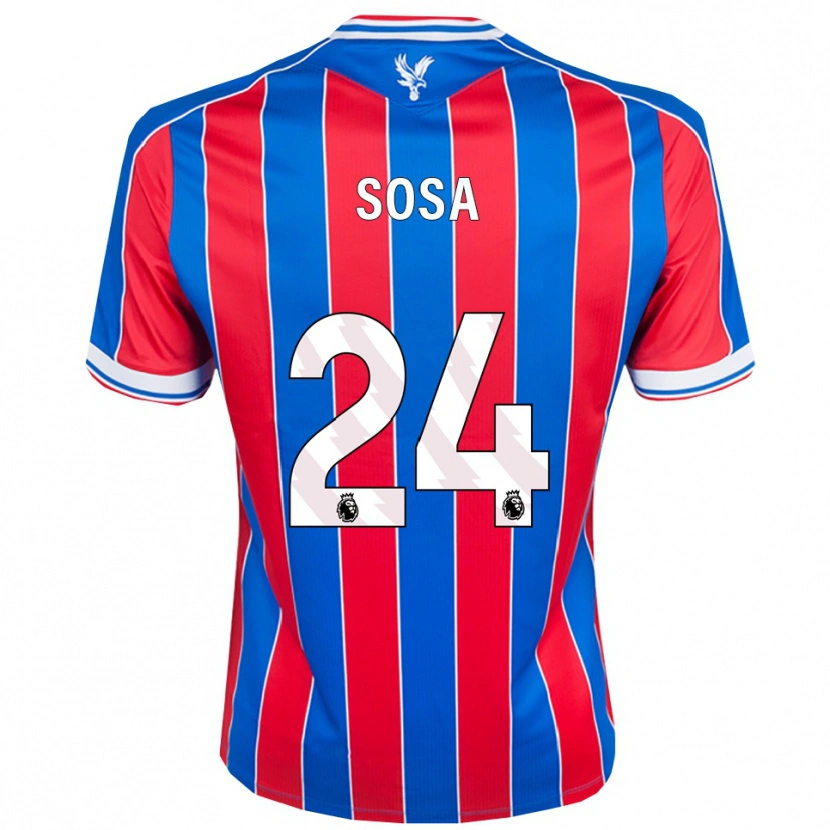 Danxen Uomo Maglia Borna Sosa #24 Blu Rosso Bianco Kit Gara Home 2025/26 Maglietta