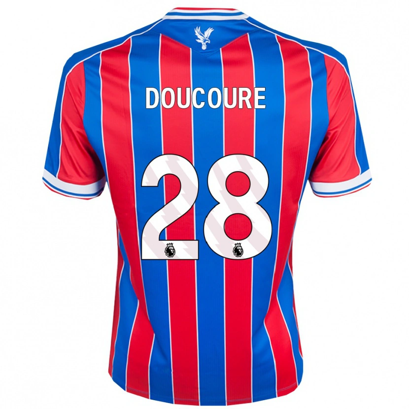 Danxen Uomo Maglia Cheick Doucouré #28 Blu Rosso Bianco Kit Gara Home 2025/26 Maglietta