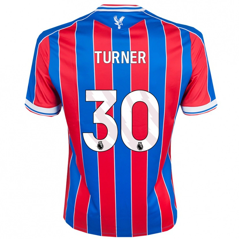 Danxen Uomo Maglia Matt Turner #30 Blu Rosso Bianco Kit Gara Home 2025/26 Maglietta