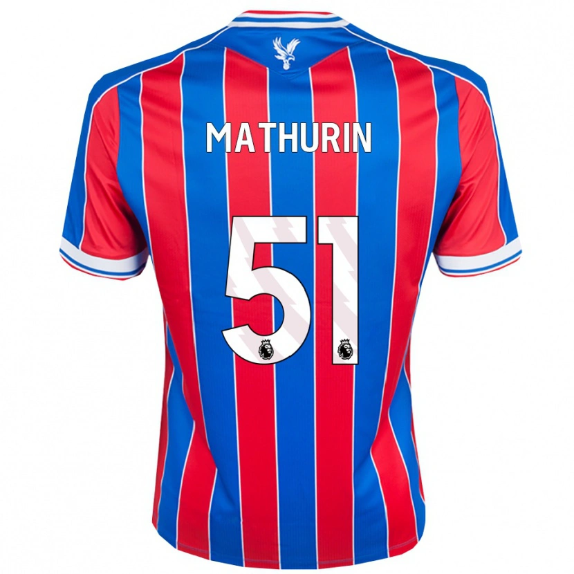 Danxen Uomo Maglia Roshaun Mathurin #51 Blu Rosso Bianco Kit Gara Home 2025/26 Maglietta
