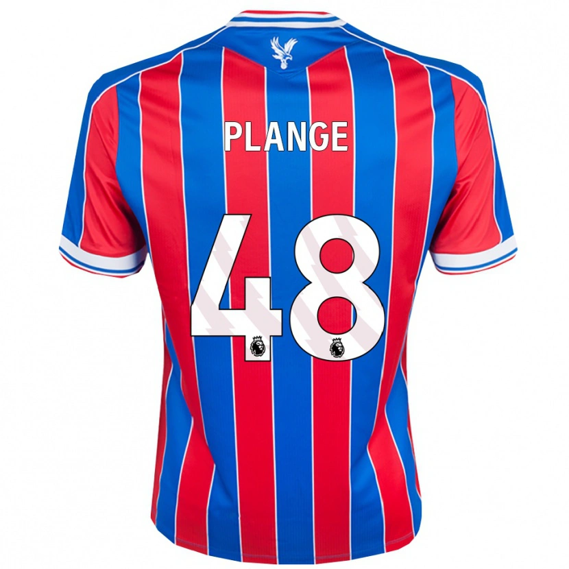 Danxen Uomo Maglia Luke Plange #48 Blu Rosso Bianco Kit Gara Home 2025/26 Maglietta