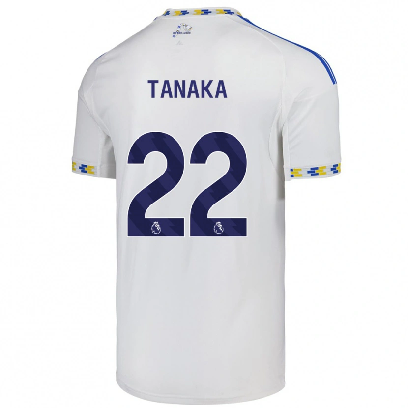 Danxen Uomo Maglia Ao Tanaka #22 Bianco Blu Kit Gara Home 2025/26 Maglietta
