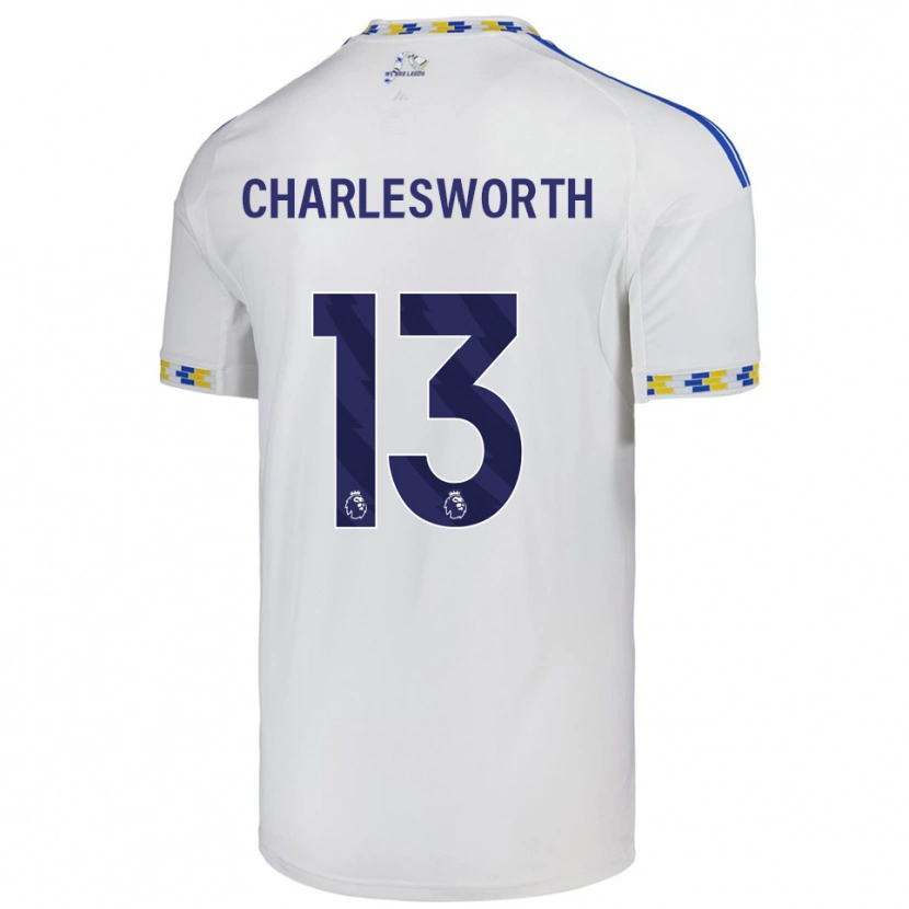 Danxen Uomo Maglia Millie Robshaw-Charlesworth #13 Bianco Blu Kit Gara Home 2025/26 Maglietta