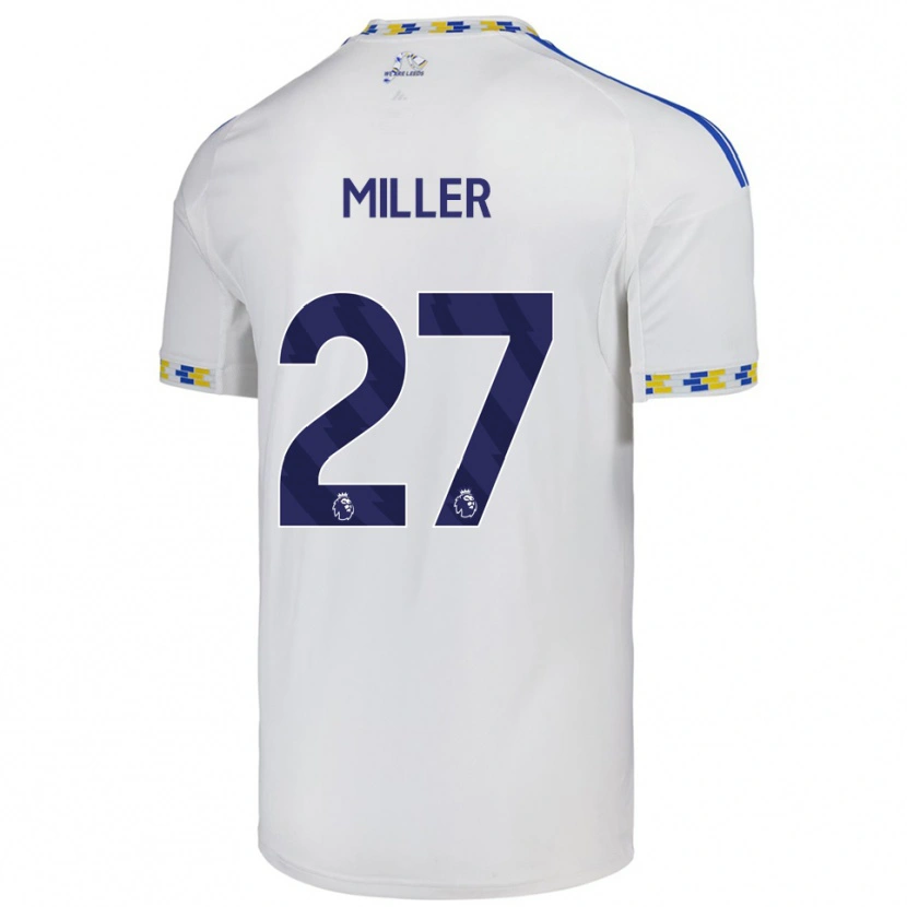 Danxen Uomo Maglia Amari Miller #27 Bianco Blu Kit Gara Home 2025/26 Maglietta