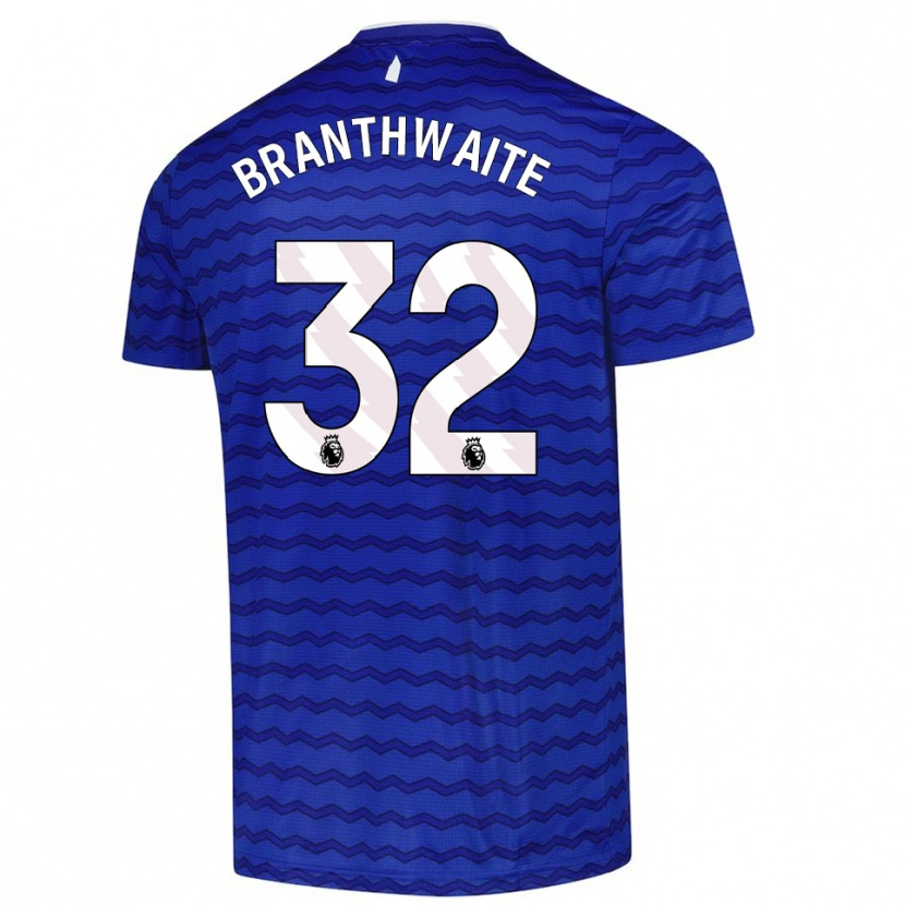 Danxen Uomo Maglia Jarrad Branthwaite #32 Blu Navy Kit Gara Home 2025/26 Maglietta