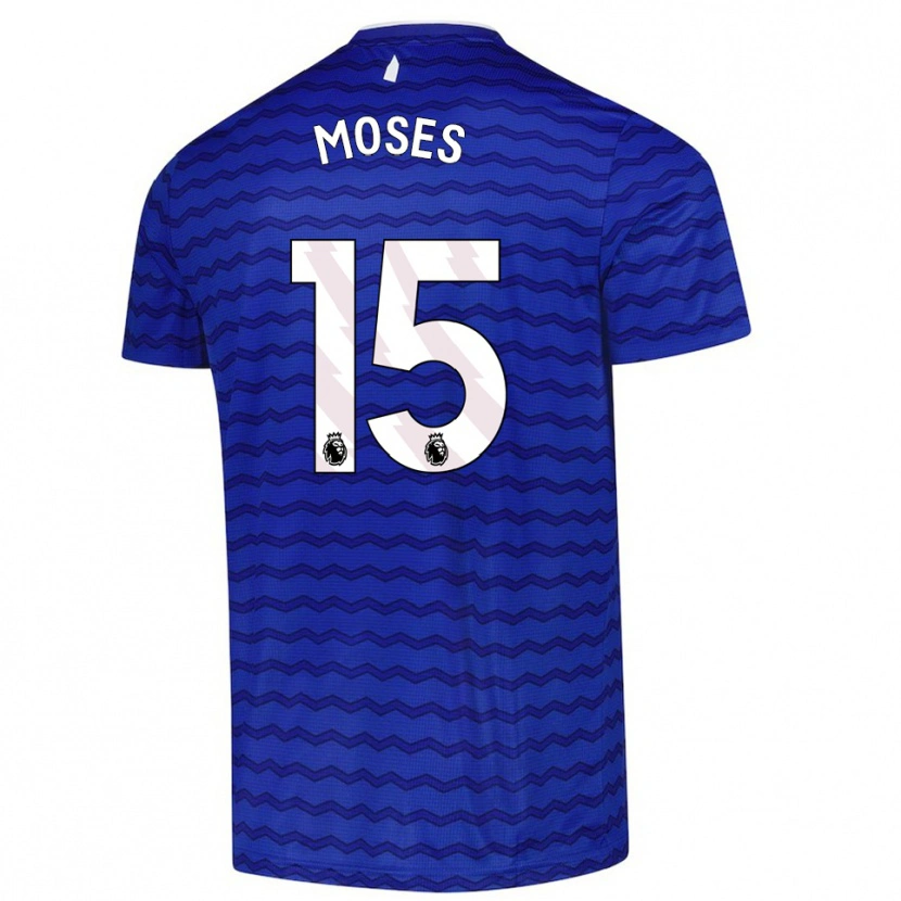 Danxen Uomo Maglia Amari Moses #15 Blu Navy Kit Gara Home 2025/26 Maglietta