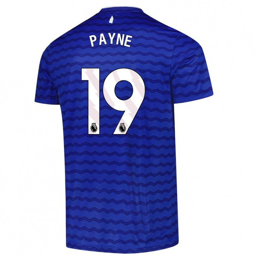 Danxen Uomo Maglia Heather Payne #19 Blu Navy Kit Gara Home 2025/26 Maglietta