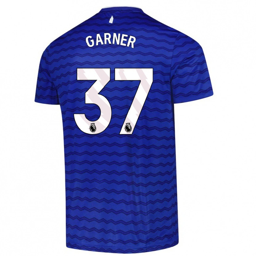 Danxen Uomo Maglia James Garner #37 Blu Navy Kit Gara Home 2025/26 Maglietta