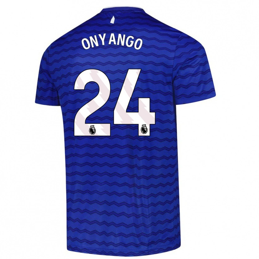 Danxen Uomo Maglia Tyler Onyango #24 Blu Navy Kit Gara Home 2025/26 Maglietta