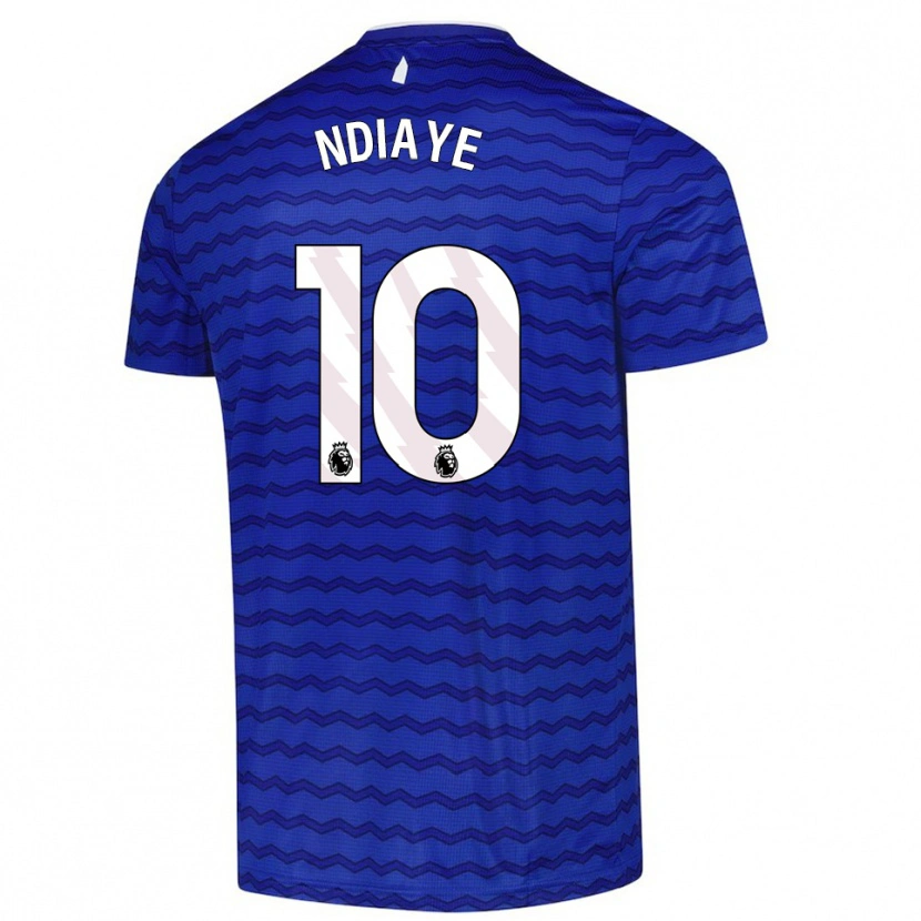 Danxen Uomo Maglia Iliman Ndiaye #10 Blu Navy Kit Gara Home 2025/26 Maglietta