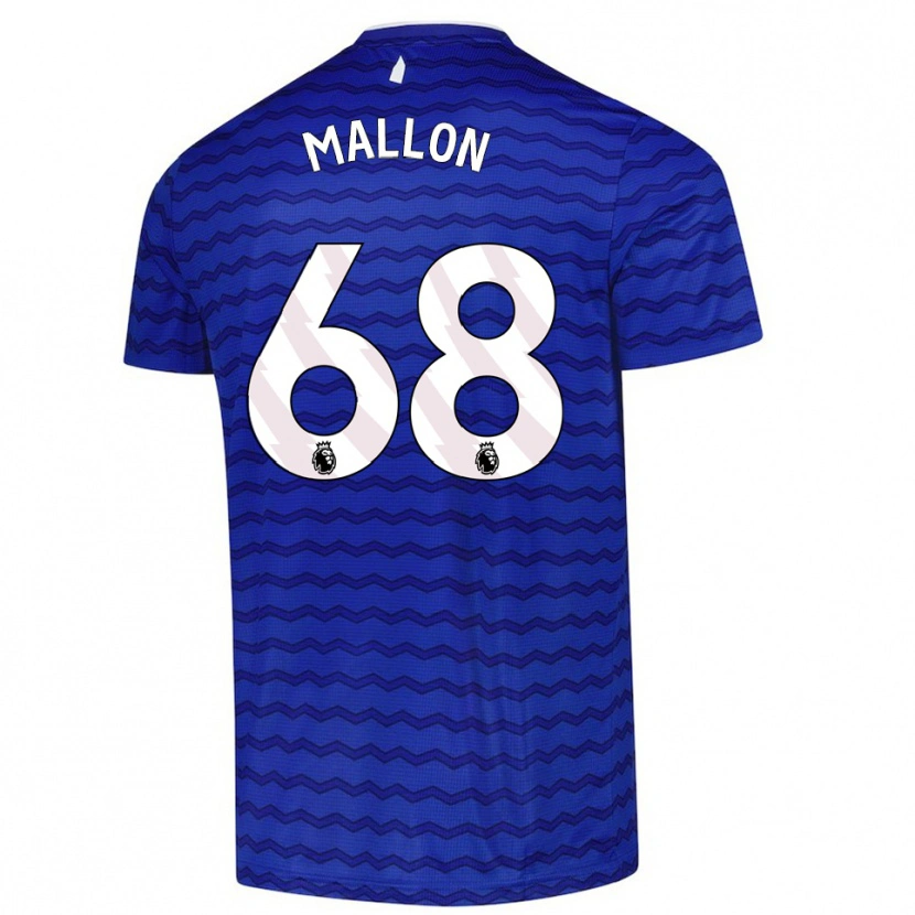 Danxen Uomo Maglia Mathew Mallon #68 Blu Navy Kit Gara Home 2025/26 Maglietta