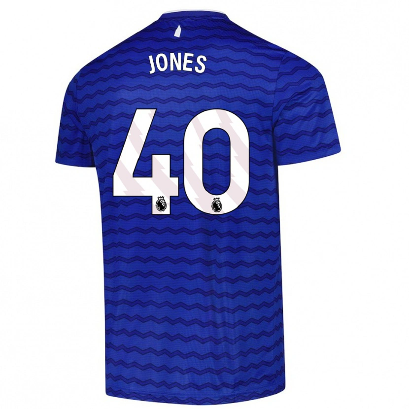 Danxen Uomo Maglia Ellie Jones #40 Blu Navy Kit Gara Home 2025/26 Maglietta