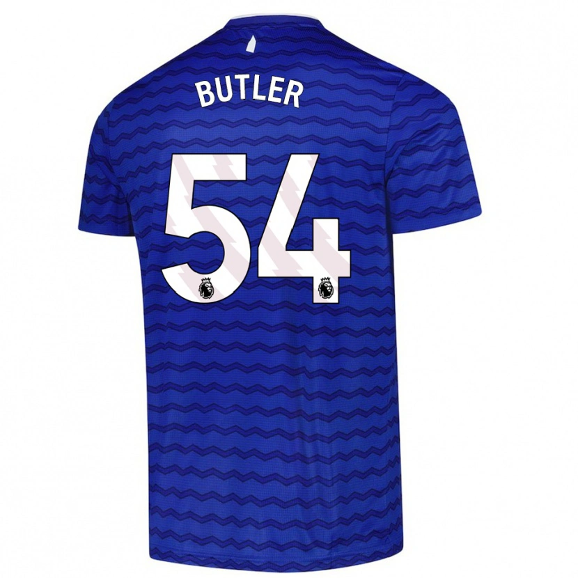Danxen Uomo Maglia Jack Butler #54 Blu Navy Kit Gara Home 2025/26 Maglietta