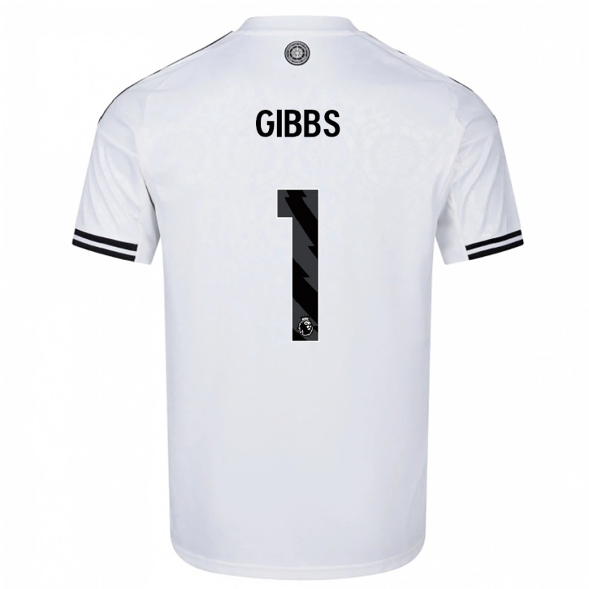 Danxen Uomo Maglia Frankie Gibbs #1 Bianco Nero Kit Gara Home 2025/26 Maglietta