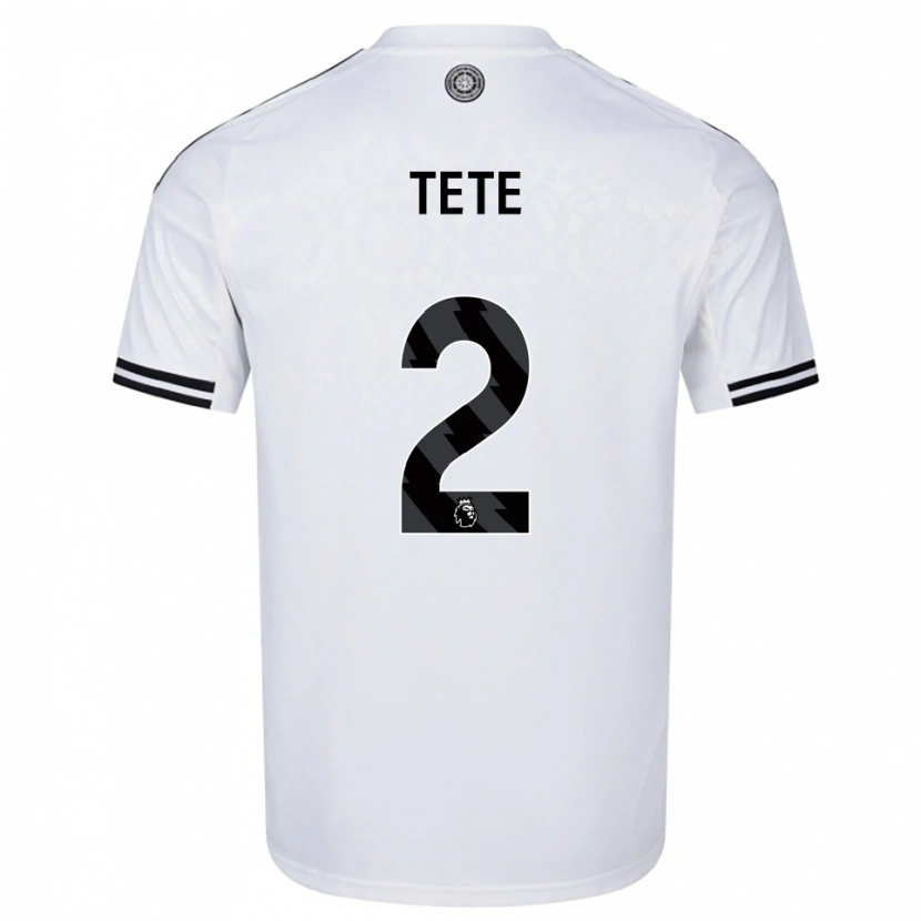 Danxen Uomo Maglia Kenny Tete #2 Bianco Nero Kit Gara Home 2025/26 Maglietta