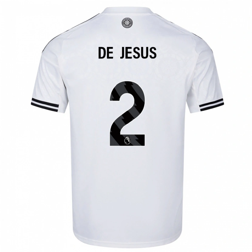 Danxen Uomo Maglia Brad De Jesus #2 Bianco Nero Kit Gara Home 2025/26 Maglietta