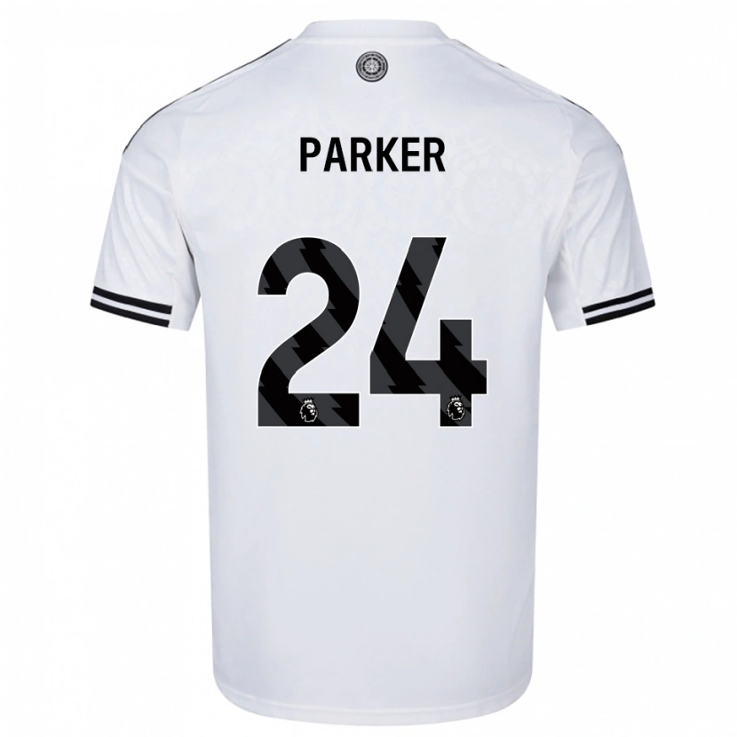Danxen Uomo Maglia Beau Parker #24 Bianco Nero Kit Gara Home 2025/26 Maglietta