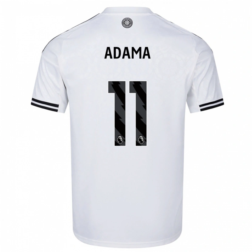 Danxen Uomo Maglia Adama Traoré #11 Bianco Nero Kit Gara Home 2025/26 Maglietta