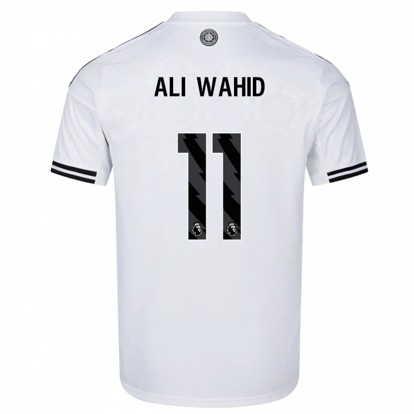 Danxen Uomo Maglia Farhaan Ali Wahid #11 Bianco Nero Kit Gara Home 2025/26 Maglietta