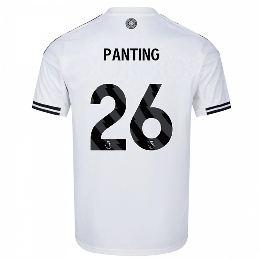 Danxen Uomo Maglia Rachel Panting #26 Bianco Nero Kit Gara Home 2025/26 Maglietta