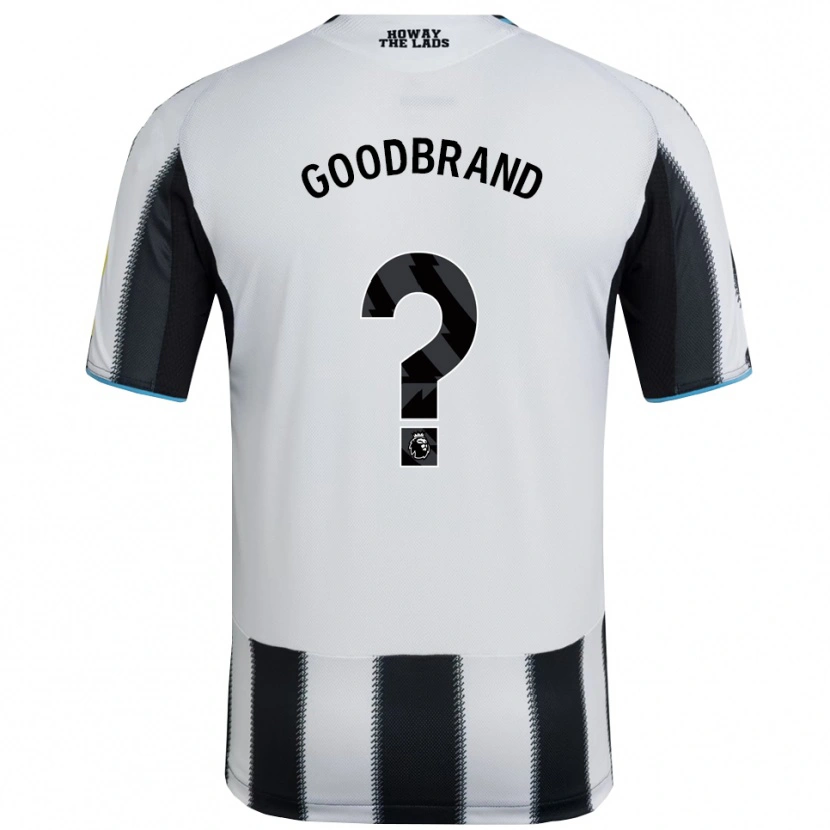 Danxen Uomo Maglia Oliver Goodbrand #0 Nero Bianco Kit Gara Home 2025/26 Maglietta
