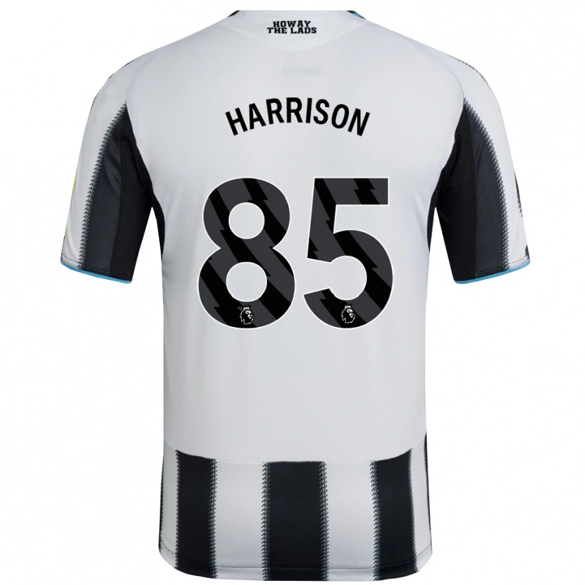 Danxen Uomo Maglia Adam Harrison #85 Nero Bianco Kit Gara Home 2025/26 Maglietta