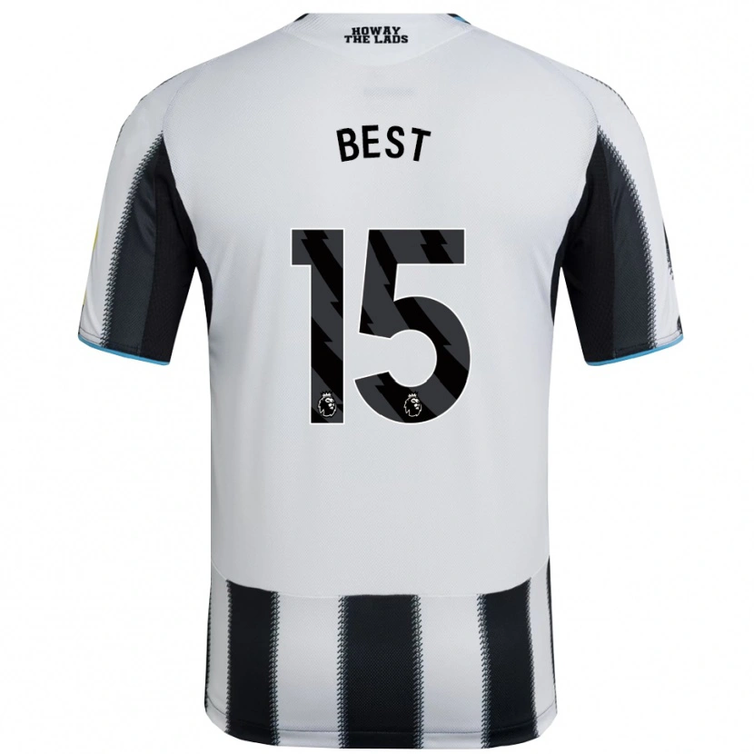 Danxen Uomo Maglia Oliver Best #15 Nero Bianco Kit Gara Home 2025/26 Maglietta