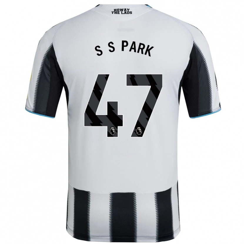 Danxen Uomo Maglia Seung-Soo Park #47 Nero Bianco Kit Gara Home 2025/26 Maglietta