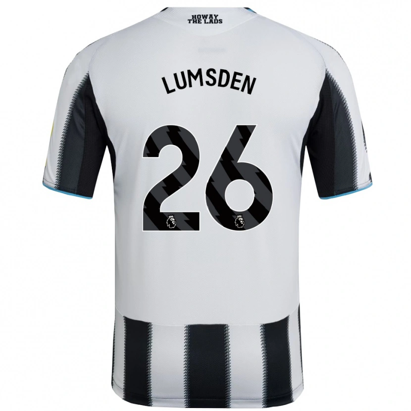 Danxen Uomo Maglia Beth Lumsden #26 Nero Bianco Kit Gara Home 2025/26 Maglietta