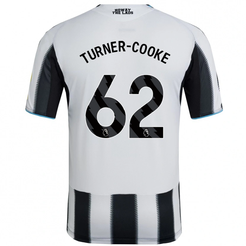 Danxen Uomo Maglia Jay Turner-Cooke #62 Nero Bianco Kit Gara Home 2025/26 Maglietta