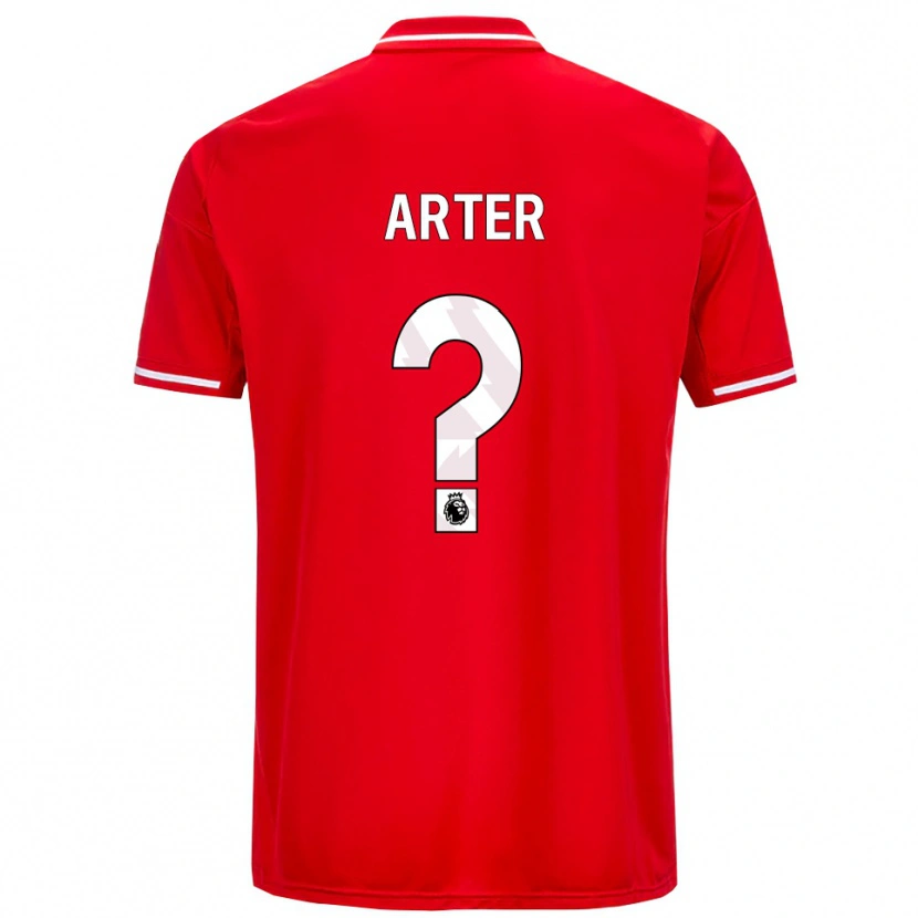 Danxen Uomo Maglia Harry Arter #0 Rosso Bianco Kit Gara Home 2025/26 Maglietta