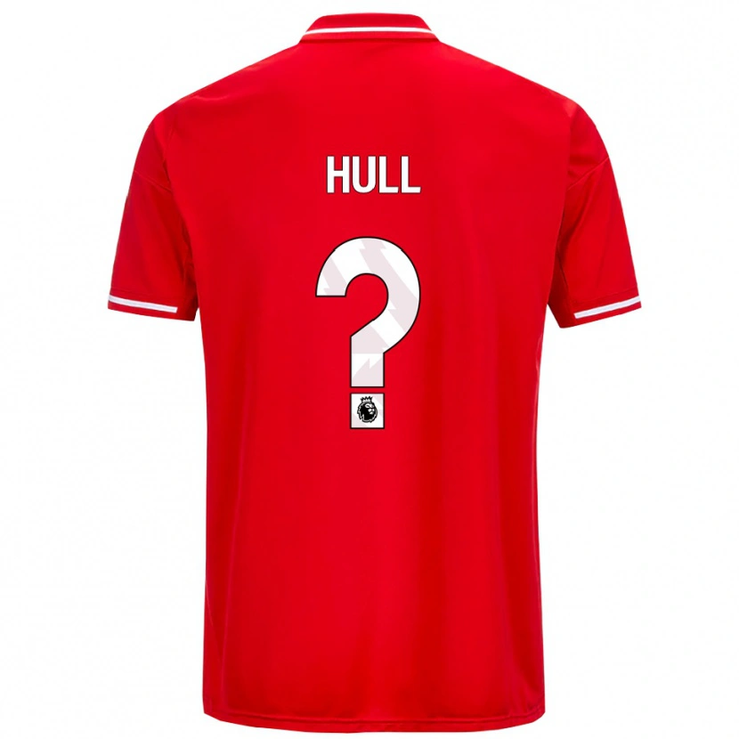 Danxen Uomo Maglia Ethan Hull #0 Rosso Bianco Kit Gara Home 2025/26 Maglietta