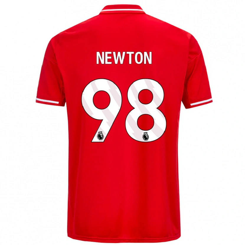 Danxen Uomo Maglia Jamie Newton #98 Rosso Bianco Kit Gara Home 2025/26 Maglietta
