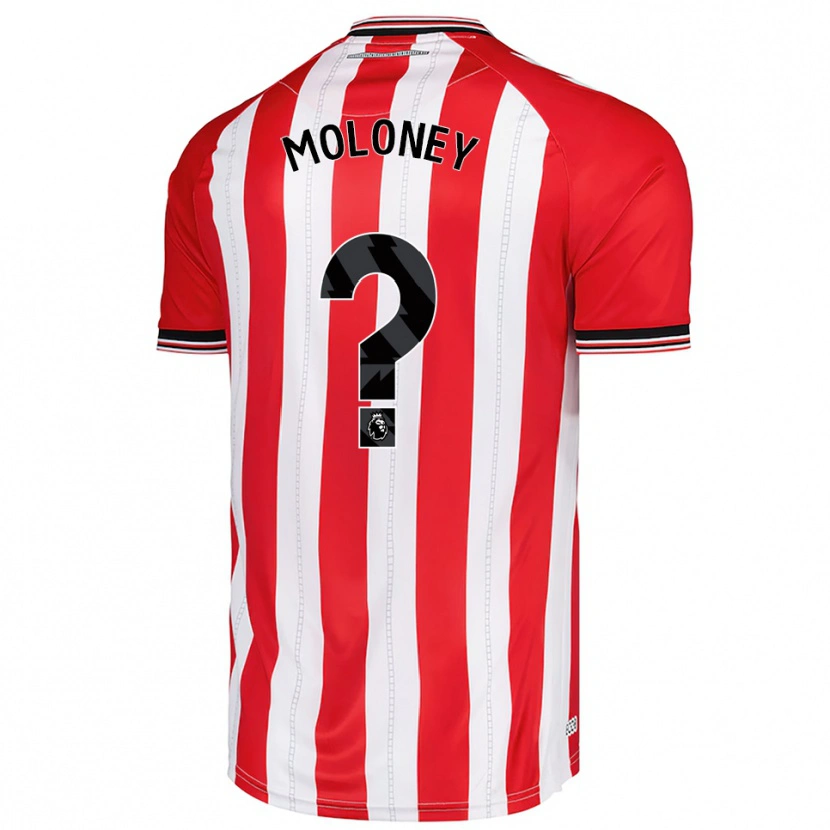 Danxen Uomo Maglia Grace Moloney #0 Rosso Bianco Kit Gara Home 2025/26 Maglietta