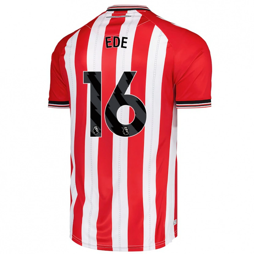Danxen Uomo Maglia Grace Ede #16 Rosso Bianco Kit Gara Home 2025/26 Maglietta